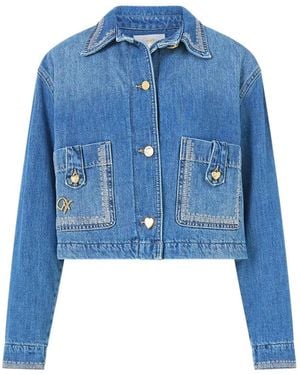 CAMILLA Milla Hum Of Alhambra Cropped Jacket - Blue
