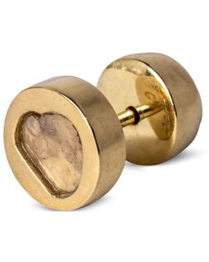 Parts Of 4 Diamond-Encrusted Stud Earring - Metallic