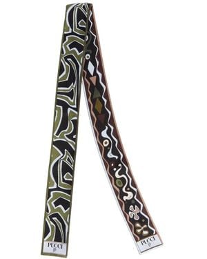 PUCCI Pañuelo Con Estampado Geométrico - Blanco