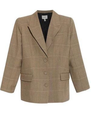 Gestuz Single-Breasted Blazer - Natural