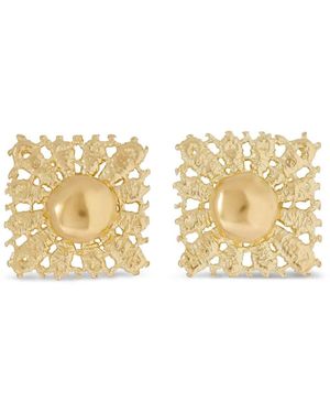 YSSO Square Stardust Earrings - Metallic