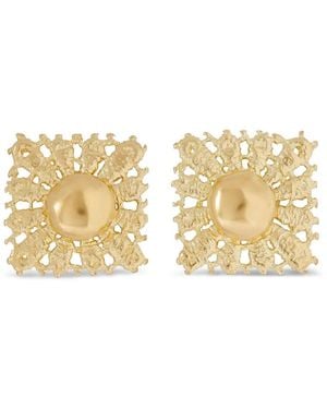 YSSO Square Stardust Earrings - Metallic