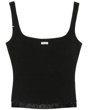 Entire studios Logo-Patch Top - Black