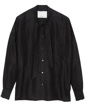 3.1 Phillip Lim Hemd Aus Popeline - Schwarz