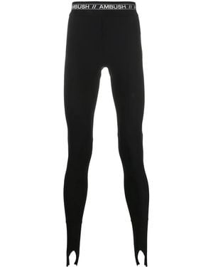 Ambush Logo-Waistband Leggings - Black