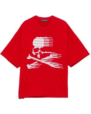 MASTERMIND WORLD Skull Printed T-Shirt - Red