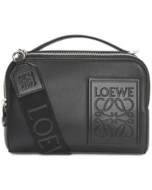 Loewe Borsa A Mano Con Placca Logo - Nero