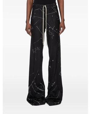 Rick Owens Drawstring Bias Pants - Black