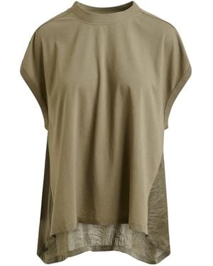 Essentiel Antwerp Jabana High-Low T-Shirt - Green