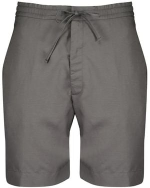 Officine Generale Phill Drawstring-Waist Shorts - Grey