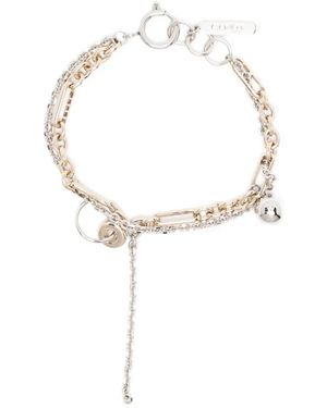 Justine Clenquet Rachel Layered-Chain Bracelet - White