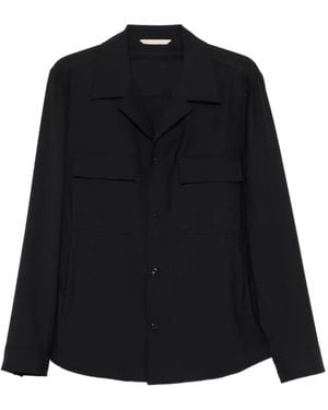 Briglia 1949 Chest-Pocket Shirt Jacket - Black