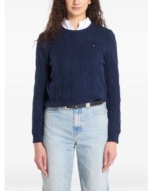 Tommy Hilfiger Cable-Knit Jumper - Blue