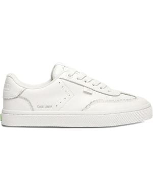 CARIUMA Toca Lace-Up Leather Trainers - White