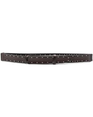 Orciani Stud-Embellished Belt - White