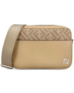 Fendi モノグラム メッセンジャーバッグ - ナチュラル
