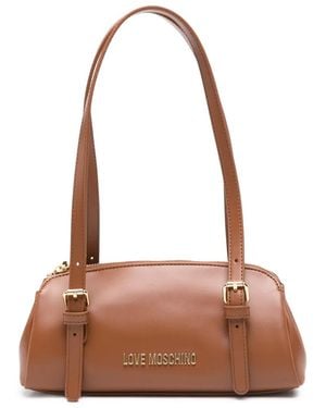 Love Moschino Zip-Fastening Tote Bag - Brown