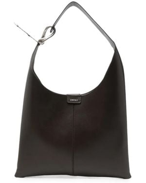 Soeur Cosima Leather Shoulder Bag - Black