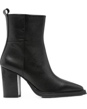 SERGIO MORETTI FIRENZE Bottes Pointues À Talon Épais - Black