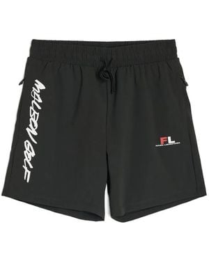 Malbon Golf X Futura Tag Tech ショートパンツ - ブラック