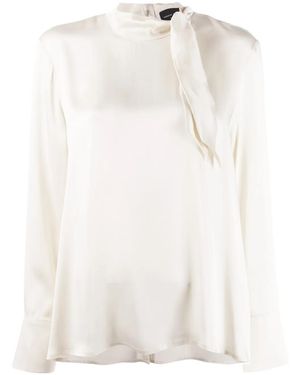 Roberto Collina Neck-Tied Blouse - White