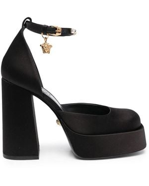 Versace Medusa Aevitas Platform Court Shoes - Black