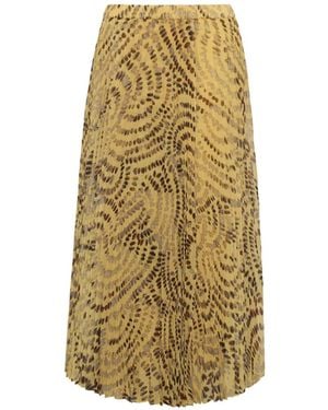Cara Cara Otta Pleated Midi Skirt - Metallic