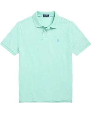 Polo Ralph Lauren Ribbed-Colar Polo Shirt - Blue