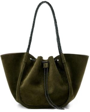 Proenza Schouler Bolso Shopper Grande Fruncido - Verde