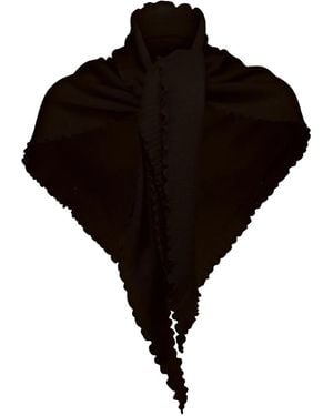 Allude Ruffled Scarf - Schwarz