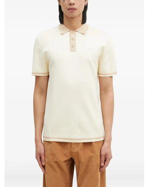 Filling Pieces Knitted Polo Shirt - White