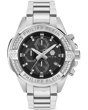 Philipp Plein The $Kull Chrono 44Mm Watch - Grey