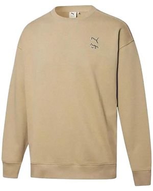PUMA X Maison Kitsune Crew-Neck Sweatshirt - Natural