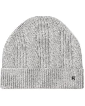 Bogner Elton Beanie Mit Zopfmuster - Grau