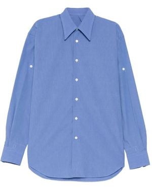 Marina Yee Fold-Up Sleeve Shirt - Blue