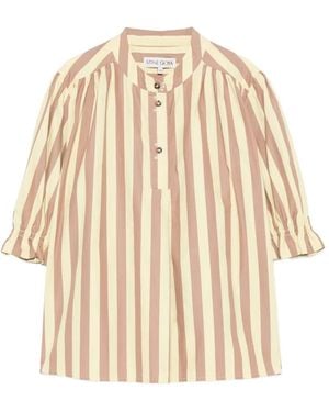 Stine Goya Vertical-Stripe Blouse - Natural