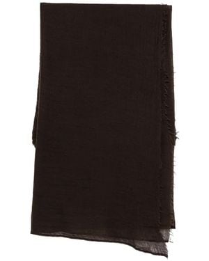 Destin Frayed-Detail Scarf - Black
