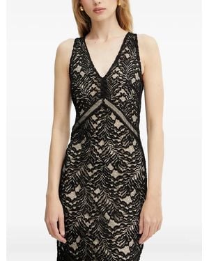 Guess Lace Midi Dress - Black