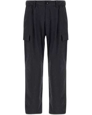 Herno Pleated Cargo Trousers - Blue