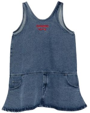 Charles Jeffrey Sleeveless Denim Dress - Blue