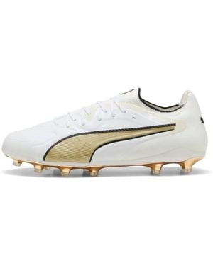 PUMA King 20 Ultimate Fg/Ag Low-Top Trainers - White
