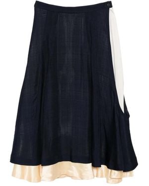 Toga Plain Weave Skirt - Blue