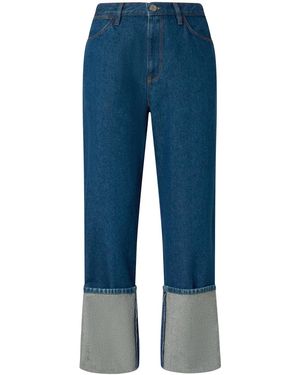 Pinko Turn-Up Straight Jeans - Blue