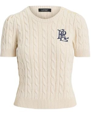 Ralph Lauren Cable-Knit T-Shirt - White