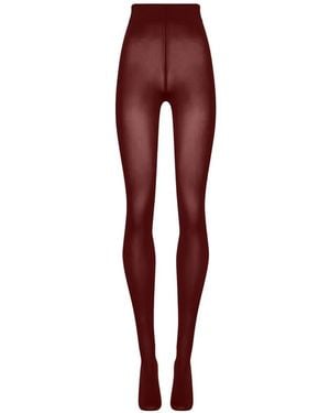 Wolford Medias Velvet De Luxe 66 - Rojo