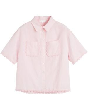 Chinti & Parker Camisa Con Ribete Festoneado - Rosa