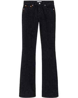 RE/DONE Jeans Svasati Baby Boot A Vita Media - Blu