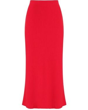 Gloria Coelho X Isabella Fiorentino Midirock Mit Schlitz - Rot