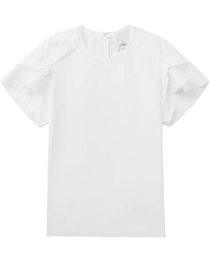 3.1 Phillip Lim Draped-Detail T-Shirt - White