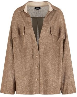 Giorgio Armani Button-Fastening Flap-Pocket Shirt - Brown